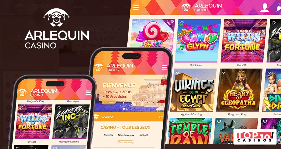 casino Arlequin accessible sur plusieurs plateformes
