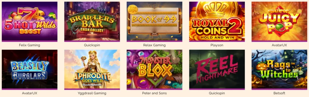 Présentation des machines à sous disponibles sur Arlequin Casino